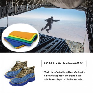 Air Force Skydiving Safety Landling Boots Kuddskyddsmaterial （ACF）